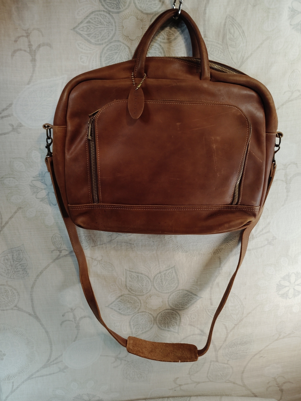 Boyt Classic Brown Genuine Leather/Messenger/Briefcase/ Shoulder Bag